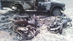 Helicopters shelling