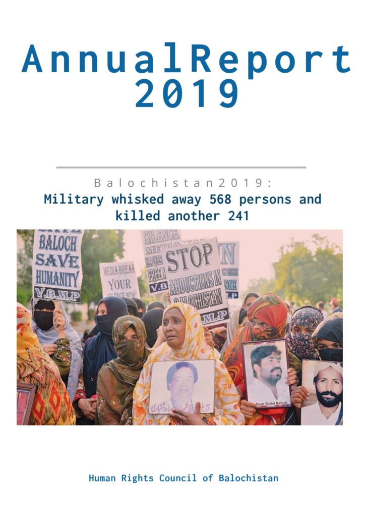Balochistan 2019: Military whisked away 568 persons and killed another 241