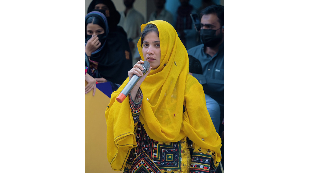 Gulzadi Baloch, a member of BYC