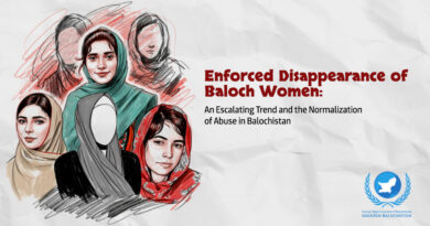Enforced Disappearance of Baloch Women: An Escalating Trend and the Normalization of Abuse in Balochistan