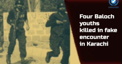 Four Baloch youths killed in fake encounter in Karachi